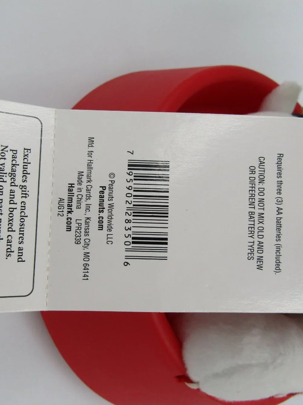 NWT Hallmark Sleddin' Snoopy 2012 Sound Music & Motion Peanuts Plush Woodstock